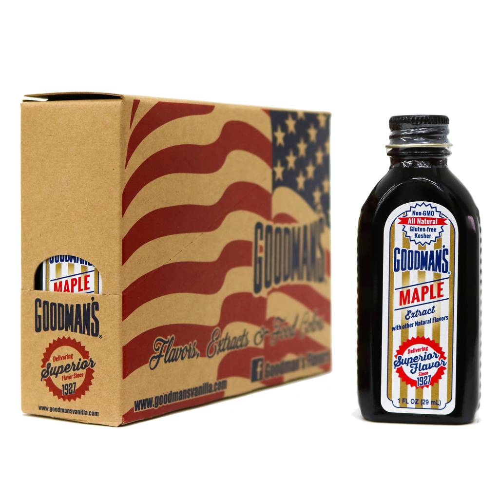 Natural Maple Extract 1 ounce Case of 6 with Bottle