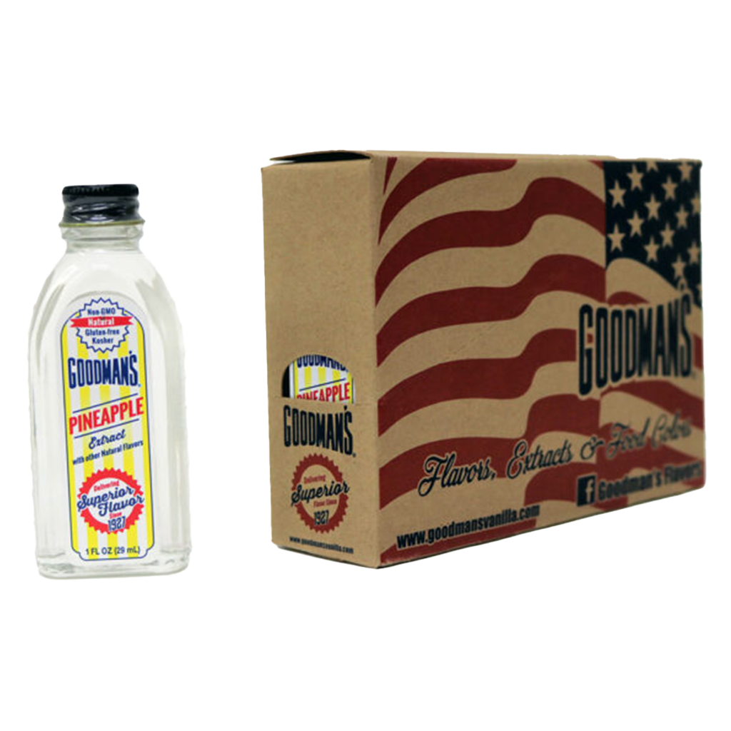 Natural Pineapple Extract 1 ounce Case of 6 with Bottle