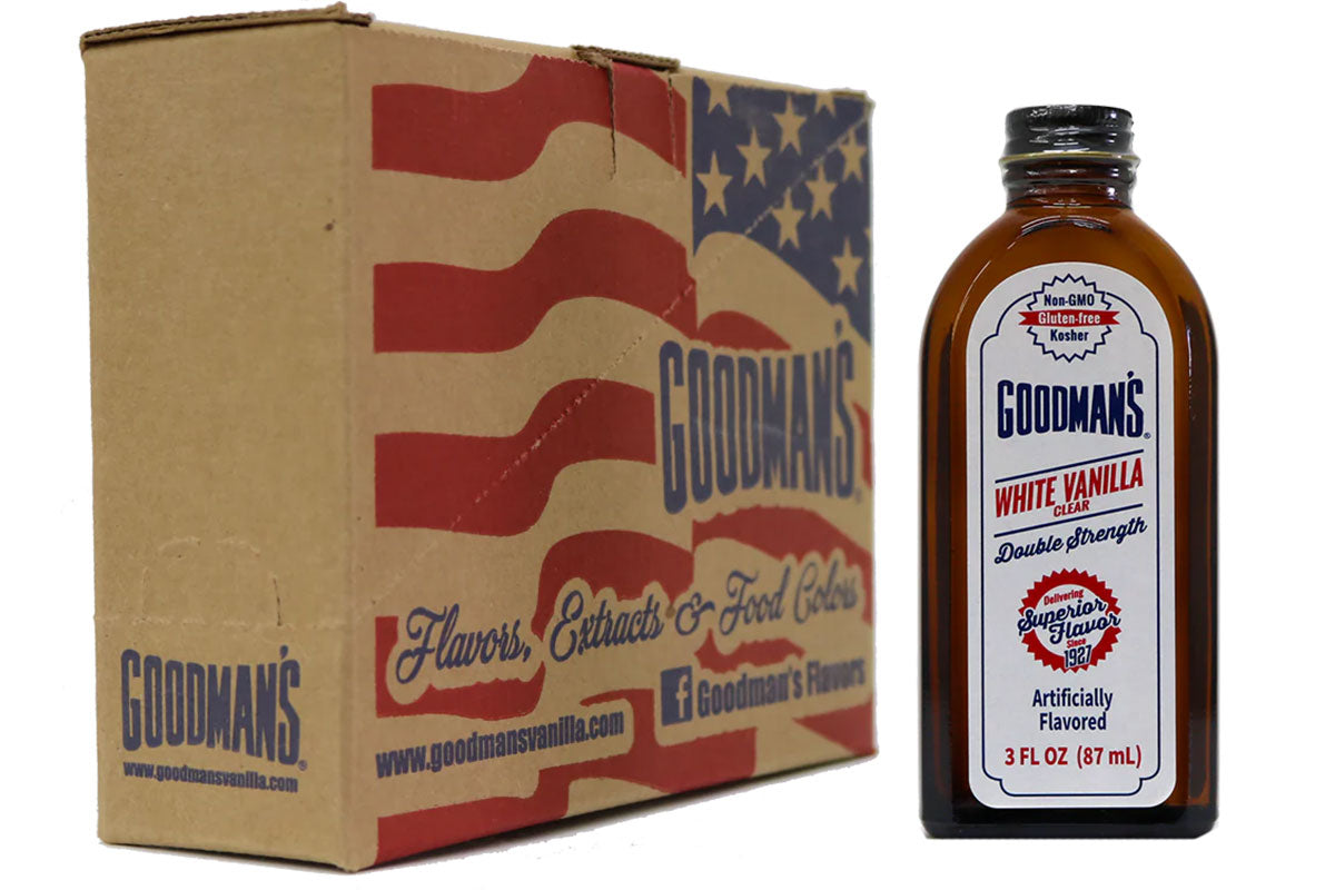 Clear White Vanilla Double Strength 3 ounces Case of 6