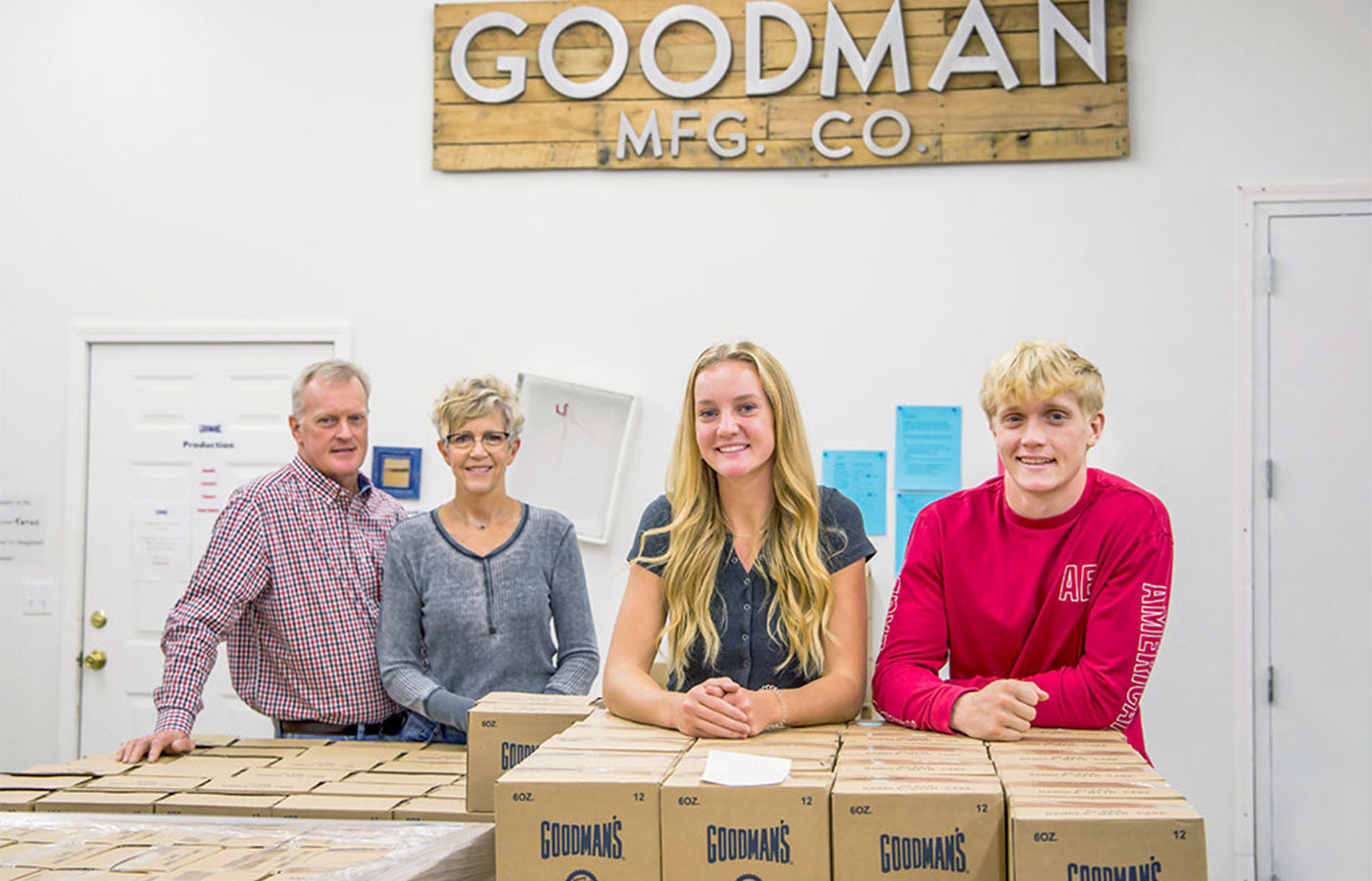 Kimrey-Family-in-the-Goodman-Manufacturing-Company-Warehouse