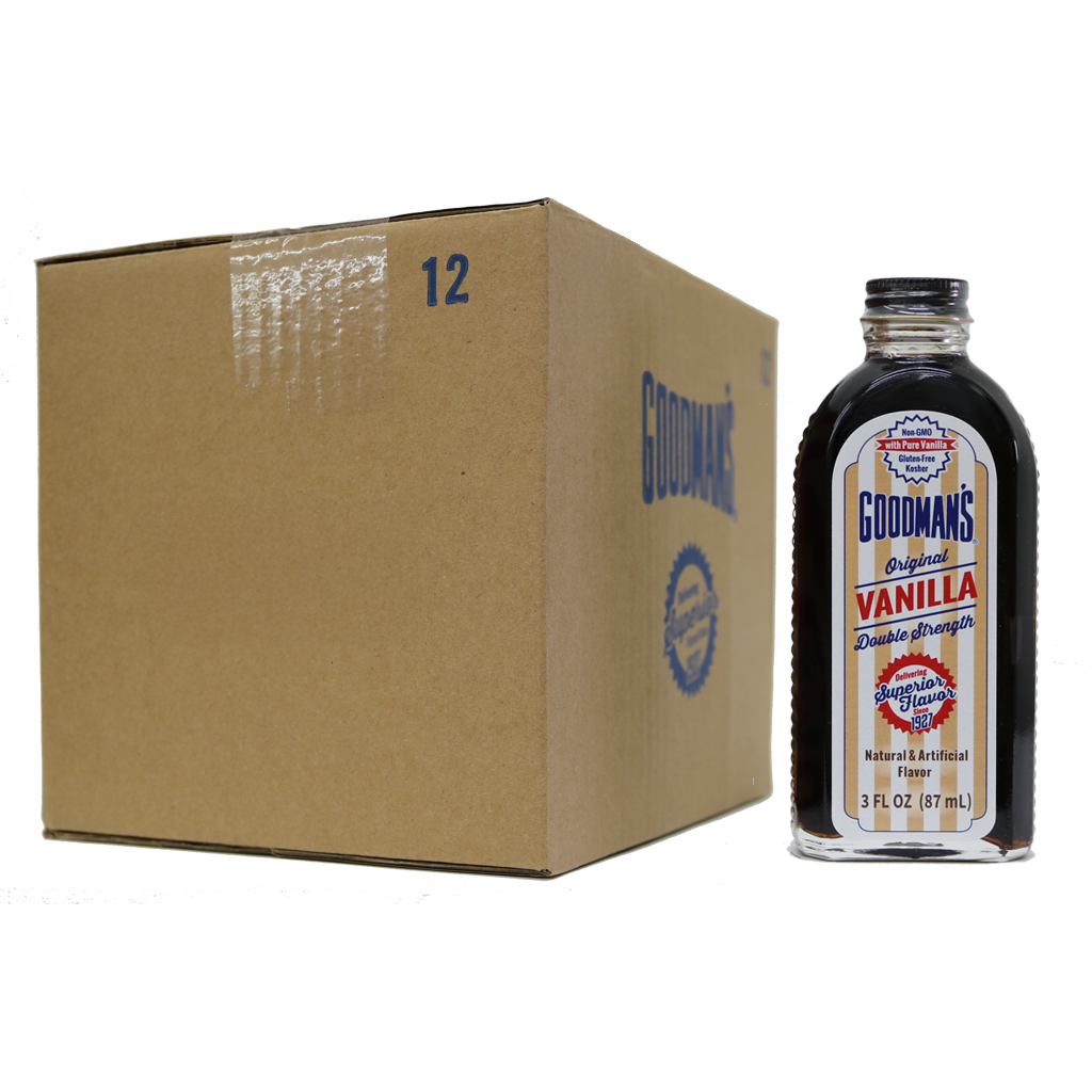 Original Vanilla Double Strength 3 ounce Case of 12 with Bottle