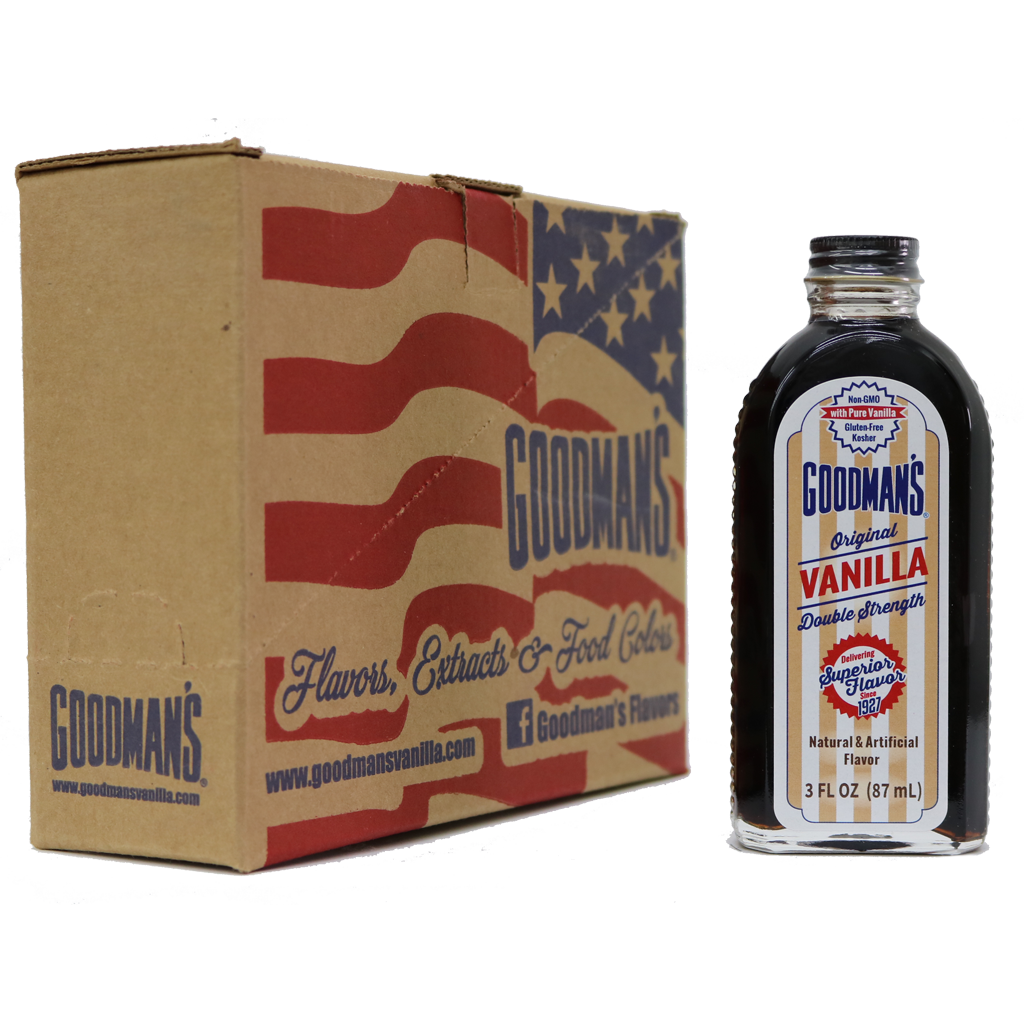 Original Vanilla Double Strength 3 ounce Case of 6 with Bottle