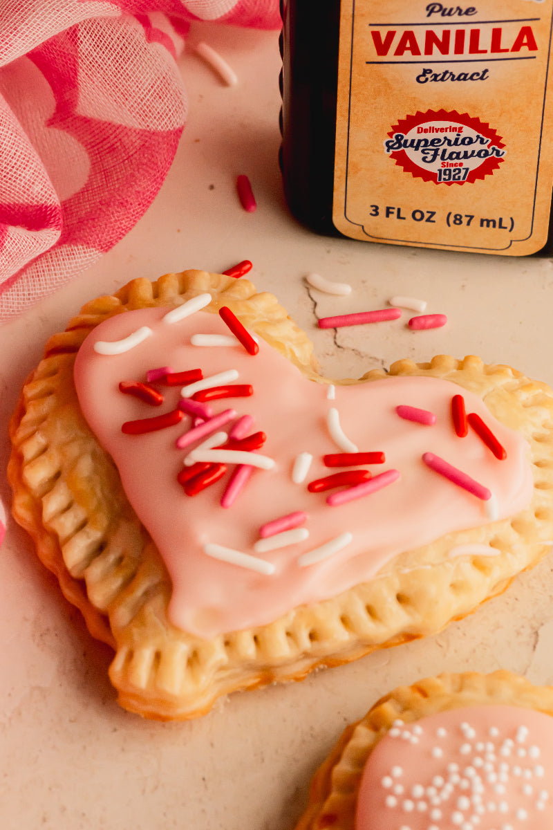 Strawberry Pop Tart top view with Vanilla